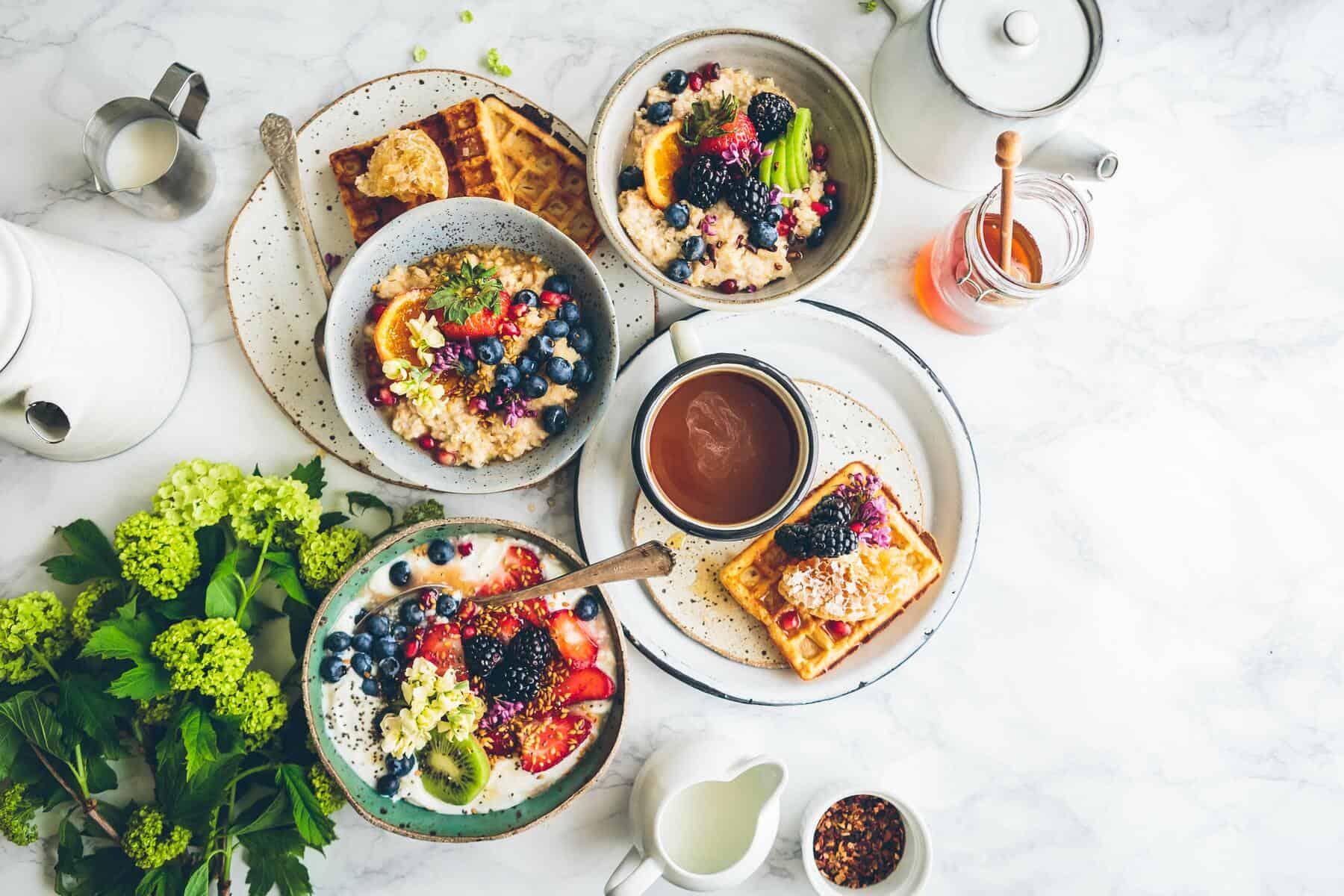 plat du petit déjeuner diététicienne